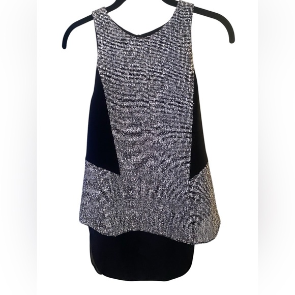 rag & bone Tops - Rag & Bone Top High Front Low Back Black With Textured Fabric S